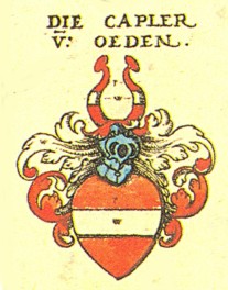 Wappen der Familie der Capler von Oedheim nach Siebmachers Wappenbuch