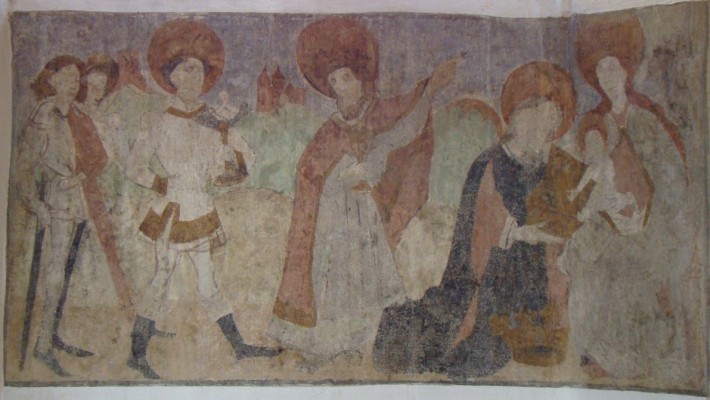 Fresken an der Nordwand
