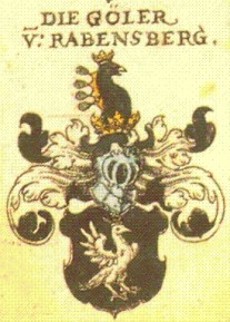 Wappen der Göler von Ravensburg nach Siebmachers Wappenbuch Wappen der Göler von Ravensburg nach Siebmachers Wappenbuch