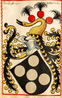 Wappen der von Sickingen aus dem Scheiblerschen Wappenbuch um 1495 Wappen der von Sickingen aus dem Scheiblerschen Wappenbuch um 1495