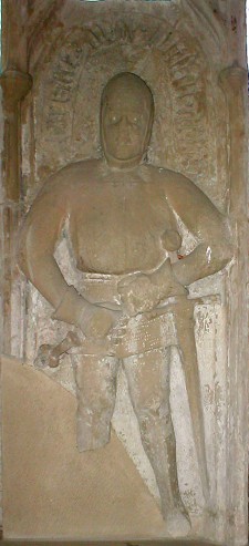 Grabmal des Burkart von Wittstatt († 1442) in Untergriesheim Grabmal des Burkart von Wittstatt († 1442) in Untergriesheim